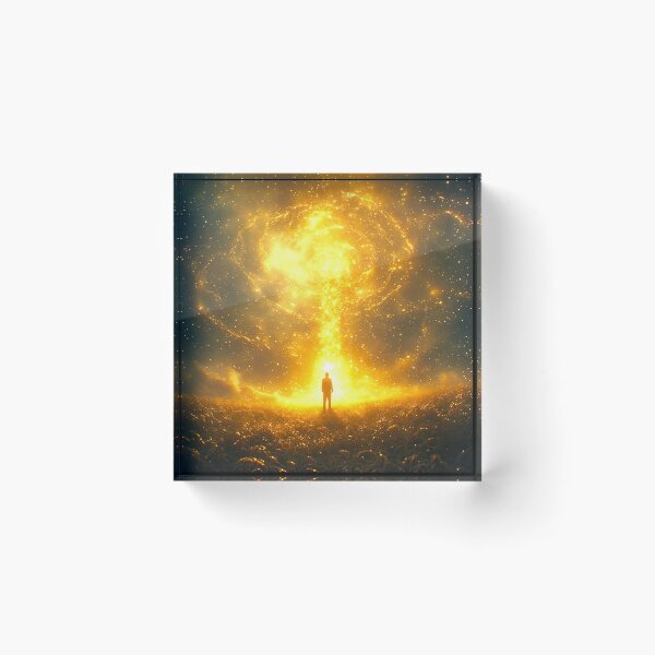 Item preview, Cinematic Art: A Wanderer Amidst Golden Aura 7 designed and sold by Gryfonarts.