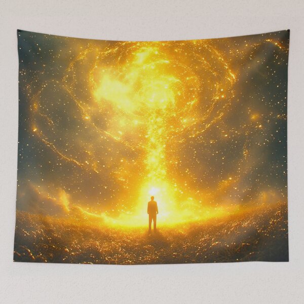 Item preview, Cinematic Art: A Wanderer Amidst Golden Aura 7 designed and sold by Gryfonarts.