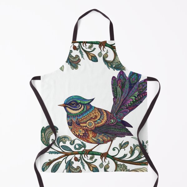 Item preview, Colorful Decorative Bird on Floral Branch designed and sold by Khatumeye.