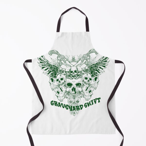 Item preview, Graveyard Shift - Edgy Green Winged Skull Cluster Streetwear designed and sold by snapifyprints.