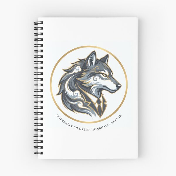 Item preview, Corporate Wolf: Externally Civilized, Internally Savage - Dark Humor Art designed and sold by Top-Tier Thinking .