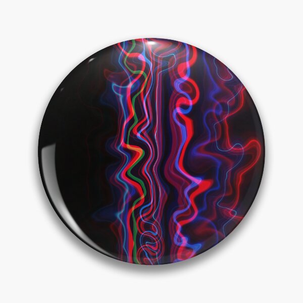 Item preview, Neon Red Blue Green Wavy Flow on Black Background designed and sold by ScreenPin.