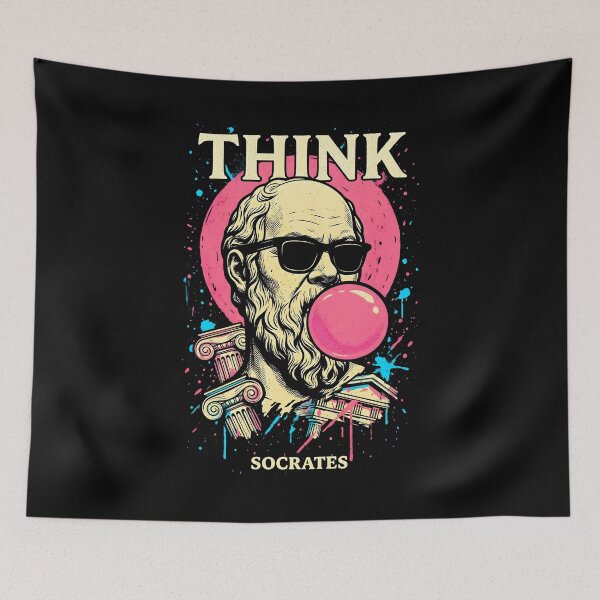Item preview, Funny Philosophy Socrates Think Bubble Greek Philosopher designed and sold by GrandeDuc.