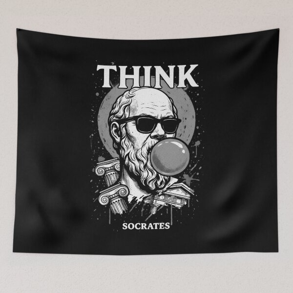 Item preview, Funny Philosophy Socrates Think Bubble Greek Philosopher designed and sold by GrandeDuc.