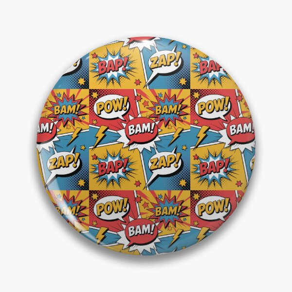 Item preview, Vibrant Comic Book POW BAM ZAP Seamless Pattern designed and sold by Midnight Veil Designs.
