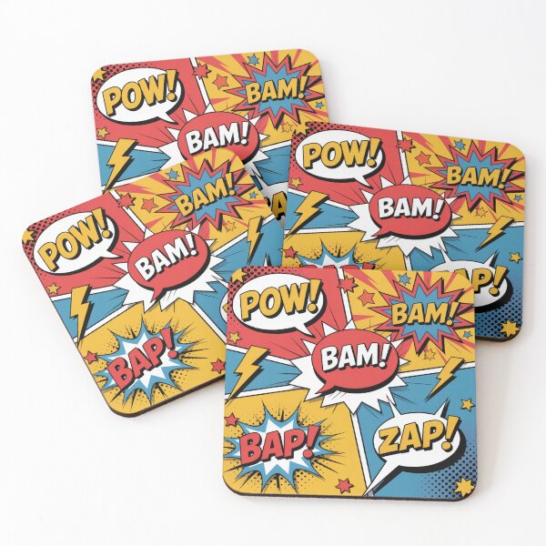 Item preview, Vibrant Comic Book POW BAM ZAP Seamless Pattern designed and sold by Midnight Veil Designs.
