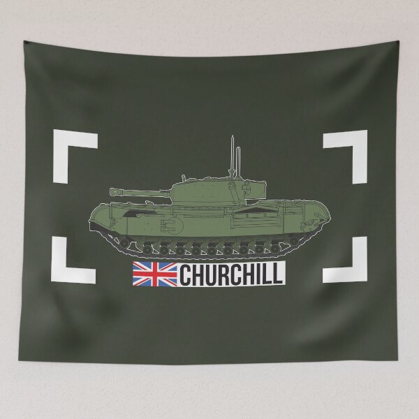 Item preview, Legendary Churchill VII tank with British flag design designed and sold by FAawRay.