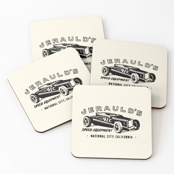 Item preview, Vintage Jerauld's Speed equipment California - black print designed and sold by retropetrol.