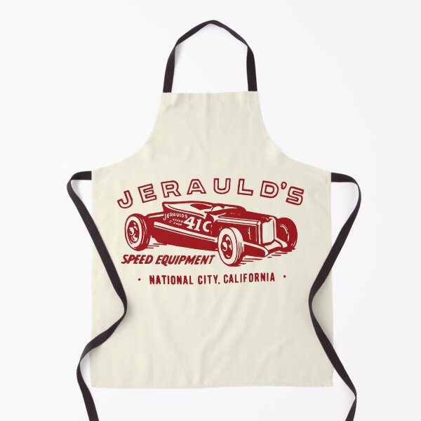 Item preview, Vintage Jerauld's Speed equipment California - red print designed and sold by retropetrol.