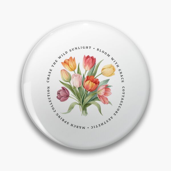Item preview, March Spring Tulip Collection | Bloom With Grace Cottagecore Floral Art designed and sold by Akira Design Store.