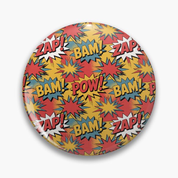 Item preview, Vibrant Comic Book POW BAM ZAP Seamless Pattern designed and sold by Midnight Veil Designs.