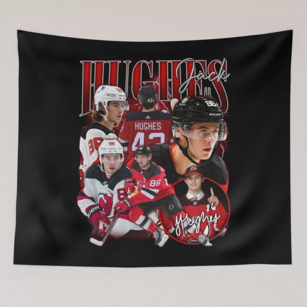 Item preview, Jackk Hughess Hockey Retro Bootleg Retro Bootleg designed and sold by LimitlessIdeas.
