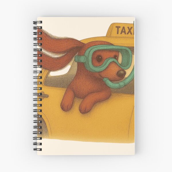 Item preview, Calm Sea Taxi Dachshund – Cute Travel Dog Illustration designed and sold by Aloloco.