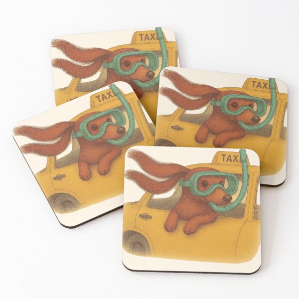 Item preview, Calm Sea Taxi Dachshund – Cute Travel Dog Illustration designed and sold by Aloloco.