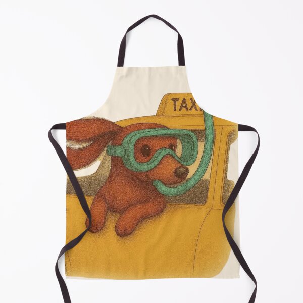 Item preview, Calm Sea Taxi Dachshund – Cute Travel Dog Illustration designed and sold by Aloloco.