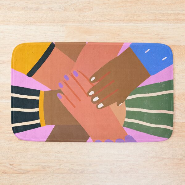 Item preview, Unity And Diversity Hands Modern Illustration designed and sold by Kunst&Kontrast.