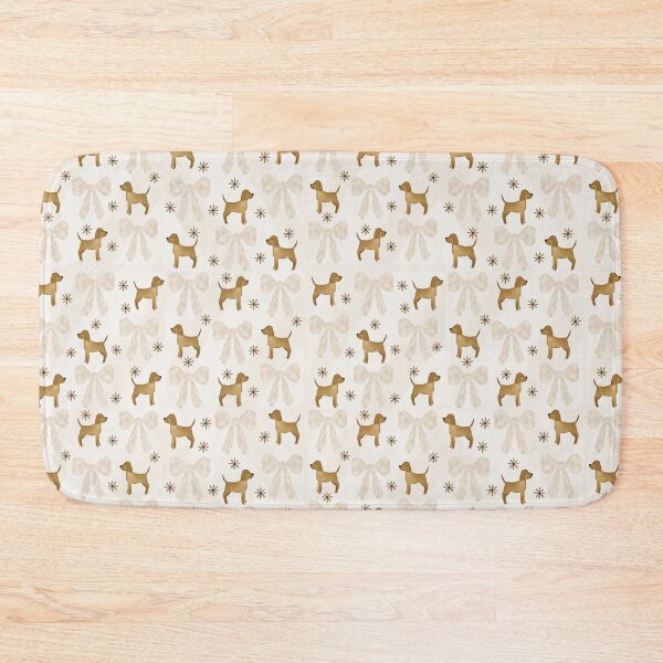 Item preview, Beige Water Color Dog/Bow/Flower AOP designed and sold by Leah Jockel.