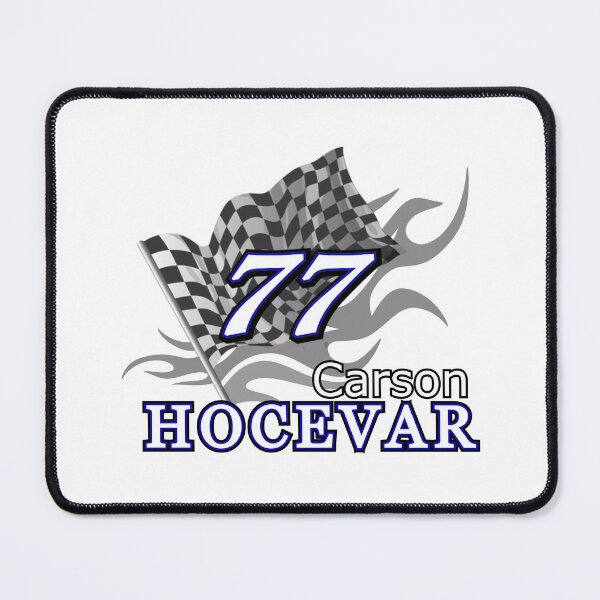 Item preview, Carson Hocevar - Flag and Flames designed and sold by TracksideTeesShop.