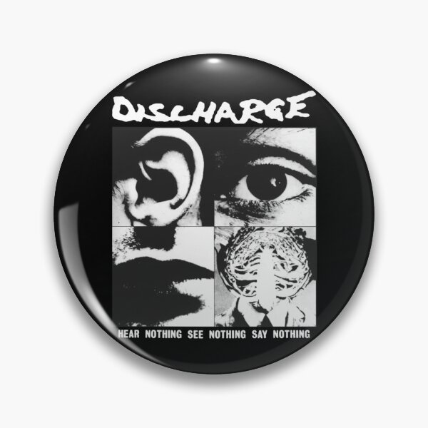 Item preview, Discharge Hear Nothing See Nothing Say Nothing designed and sold by LaraHrms.