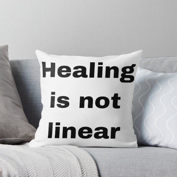Item preview, Healing Is Not Linear – Mental Health Quote designed and sold by WortStudio.