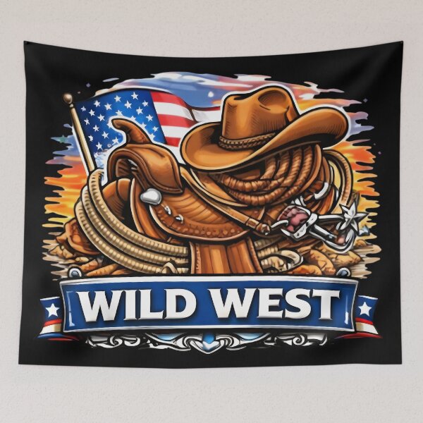 Item preview, Wild West Legend - Vintage Cowboy Silhouette designed and sold by DrukNaStyl.