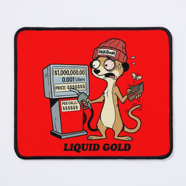 Item preview, MaXiBoOM - Liquid Gold Fuel Crisis Meerkat designed and sold by mAXiBoOM.