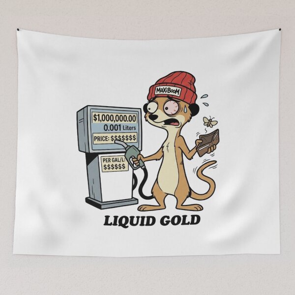 Item preview, MaXiBoOM - Liquid Gold Fuel Crisis Meerkat designed and sold by mAXiBoOM.