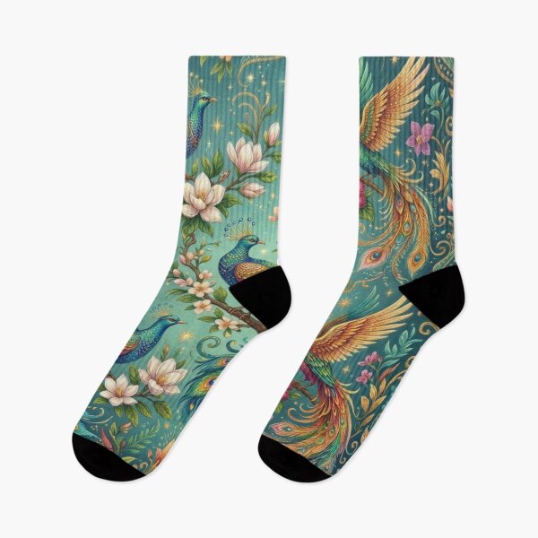 Item preview, Celestial Paradise Birds: Vintage Floral Pattern designed and sold by M.Store.