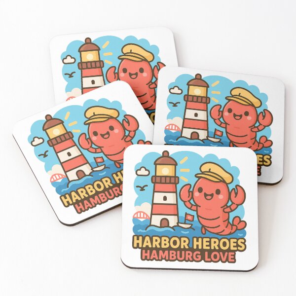 Item preview, Harbor Heroes Hamburg Love – Cute Lobster & Lighthouse Germany Travel Design designed and sold by Globalcitytees.