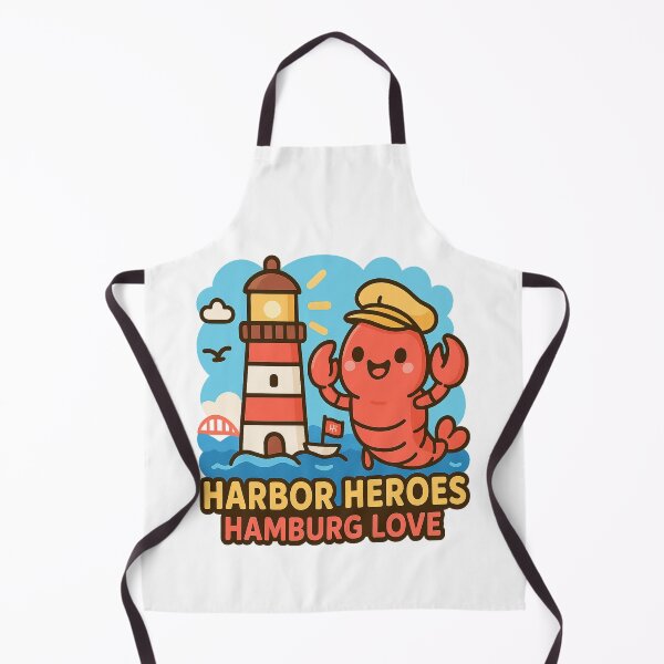 Item preview, Harbor Heroes Hamburg Love – Cute Lobster & Lighthouse Germany Travel Design designed and sold by Globalcitytees.