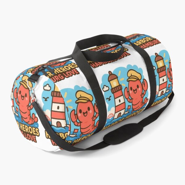 Item preview, Harbor Heroes Hamburg Love – Cute Lobster & Lighthouse Germany Travel Design designed and sold by Globalcitytees.