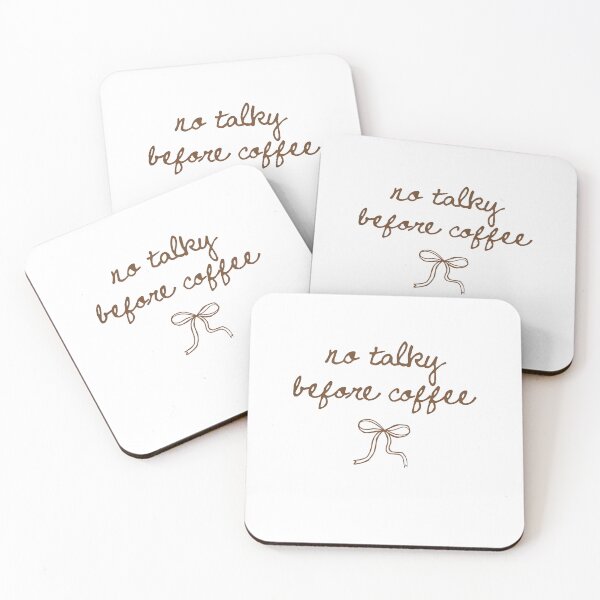 Item preview, No Talky Before Coffee designed and sold by Szekeresrenato.