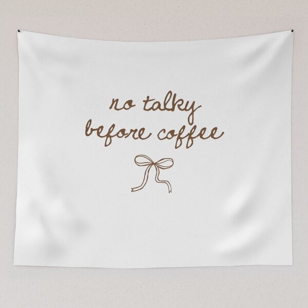Item preview, No Talky Before Coffee designed and sold by Szekeresrenato.