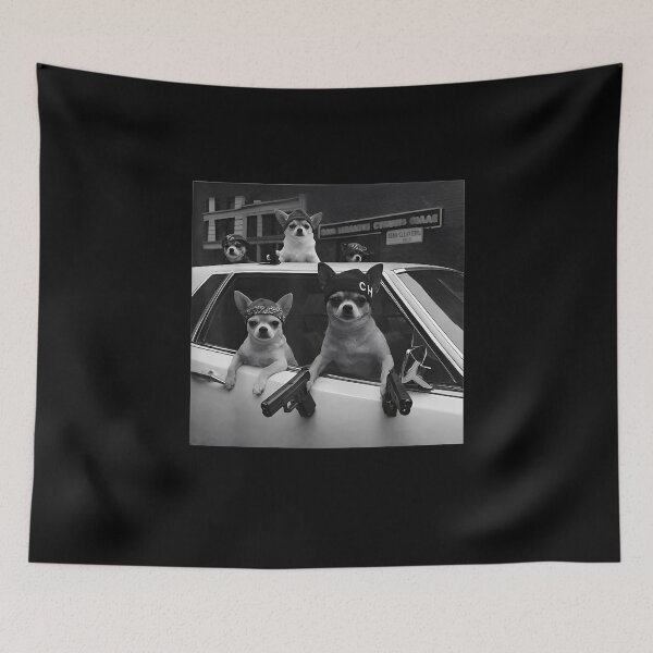 Item preview, Funny Chihuahua Meme Chihuahua Gangster Dog Street designed and sold by Joneneee.