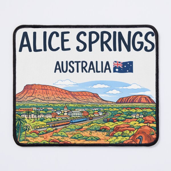 Item preview, Alice Springs Northern Territory Australia Cute Landscape Cityscape designed and sold by HowToCanadian.