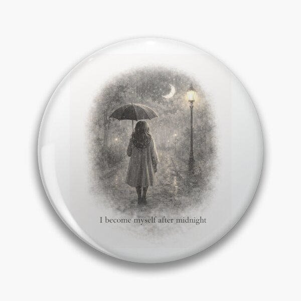 Item preview, I Become Myself After Midnight designed and sold by ByKubraArt.