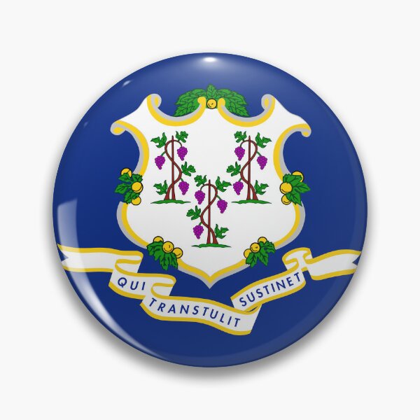 Item preview, Connecticut State Flag - Constitution State & Historic Vineyards Pride designed and sold by NTGUILTY.