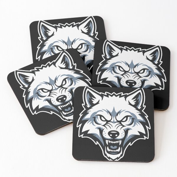 Item preview, Wild Arctic White Wolf Logo Mascot Wolf designed and sold by PixelStudioBe.