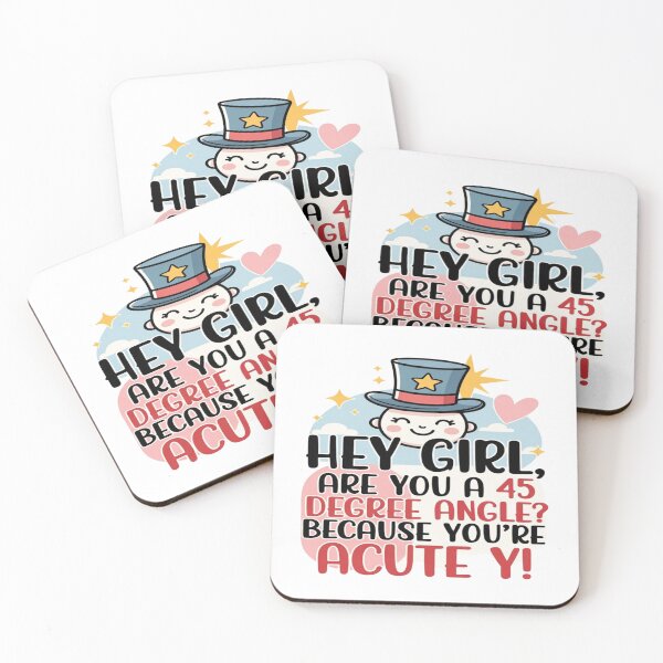 Item preview, Hey Girl Are You A 45 Degree Angle Acute-y Math Pun T-Shirt designed and sold by Sushikidsntod.