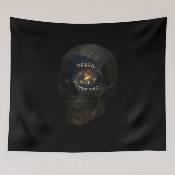 Item preview, Death Is Not The End - Cosmic Skull Galaxy Art designed and sold by MKreative Studio.