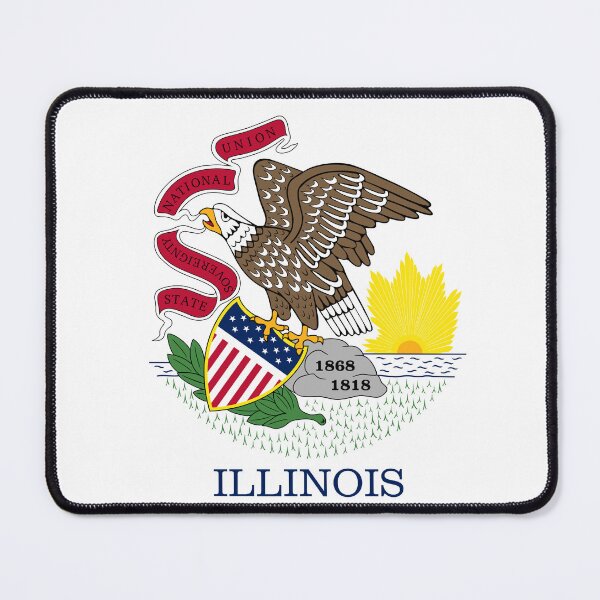 Item preview, Illinois State Flag - Land of Lincoln & Prairie Pride Heritage designed and sold by NTGUILTY.