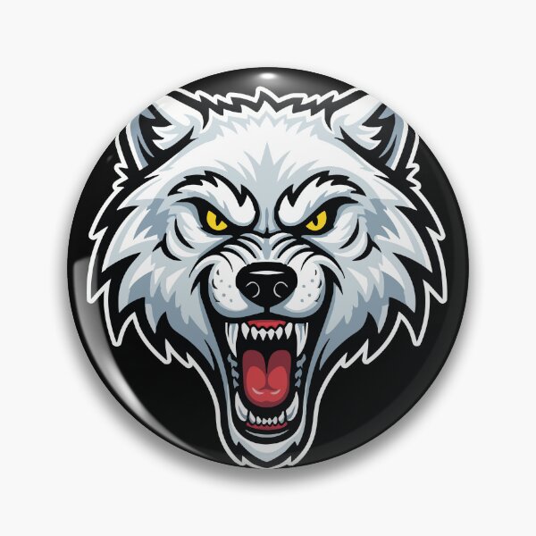 Item preview, Arctic White Wolf Yellow Eyes Wolf Logo designed and sold by PixelStudioBe.