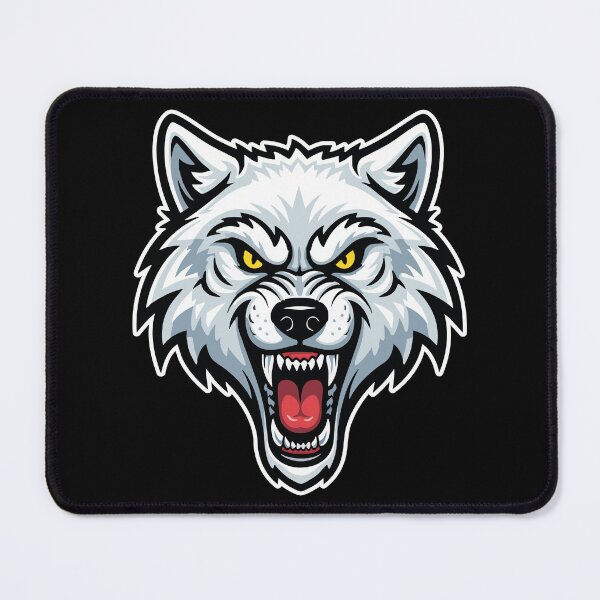 Item preview, Arctic White Wolf Yellow Eyes Wolf Logo designed and sold by PixelStudioBe.
