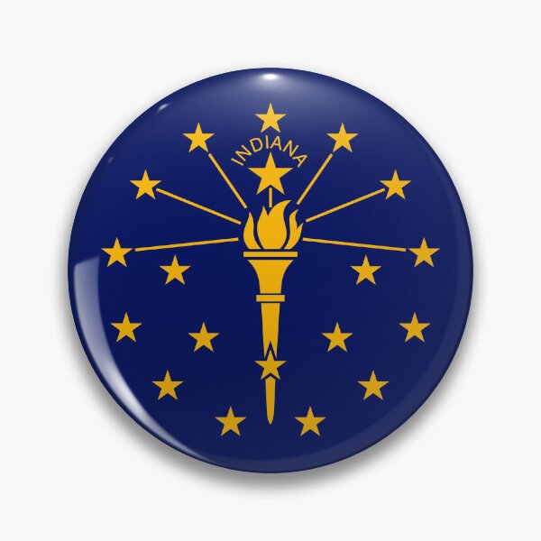 Item preview, Indiana State Flag - Hoosier State & Torch of Liberty Pride designed and sold by NTGUILTY.