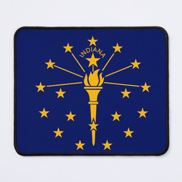 Item preview, Indiana State Flag - Hoosier State & Torch of Liberty Pride designed and sold by NTGUILTY.