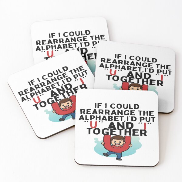 Item preview, If I Could Rearrange The Alphabet I'd Put U and I Together Pun T-Shirt designed and sold by Sushikidsntoddlers.