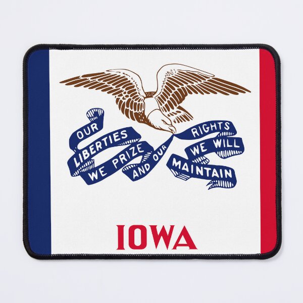 Item preview, Iowa State Flag - Hawkeye State & Liberty Pride Heritage designed and sold by NTGUILTY.