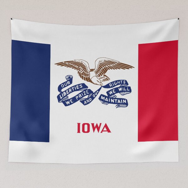 Item preview, Iowa State Flag - Hawkeye State & Liberty Pride Heritage designed and sold by NTGUILTY.