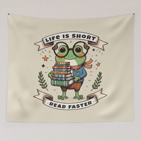 Item preview, Life Is Short, Read Faster designed and sold by Scaryzz.