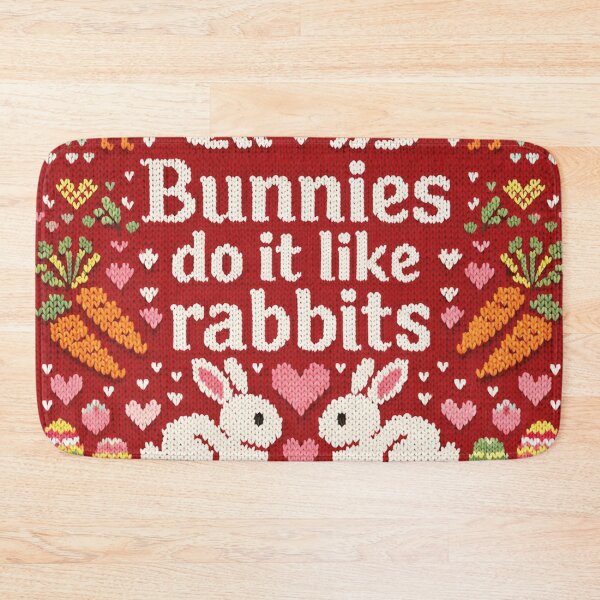 Item preview, Bunnies Do It Like Rabbits Funny Saying designed and sold by Mauswohn.